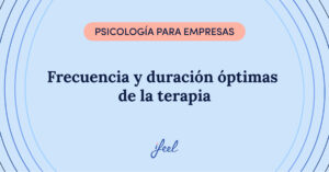 Frecuencia y duración óptimas de la terapia