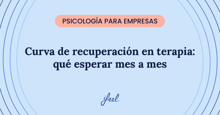Banner sobre la curva de recuperación en terapia y qué esperar mes a mes