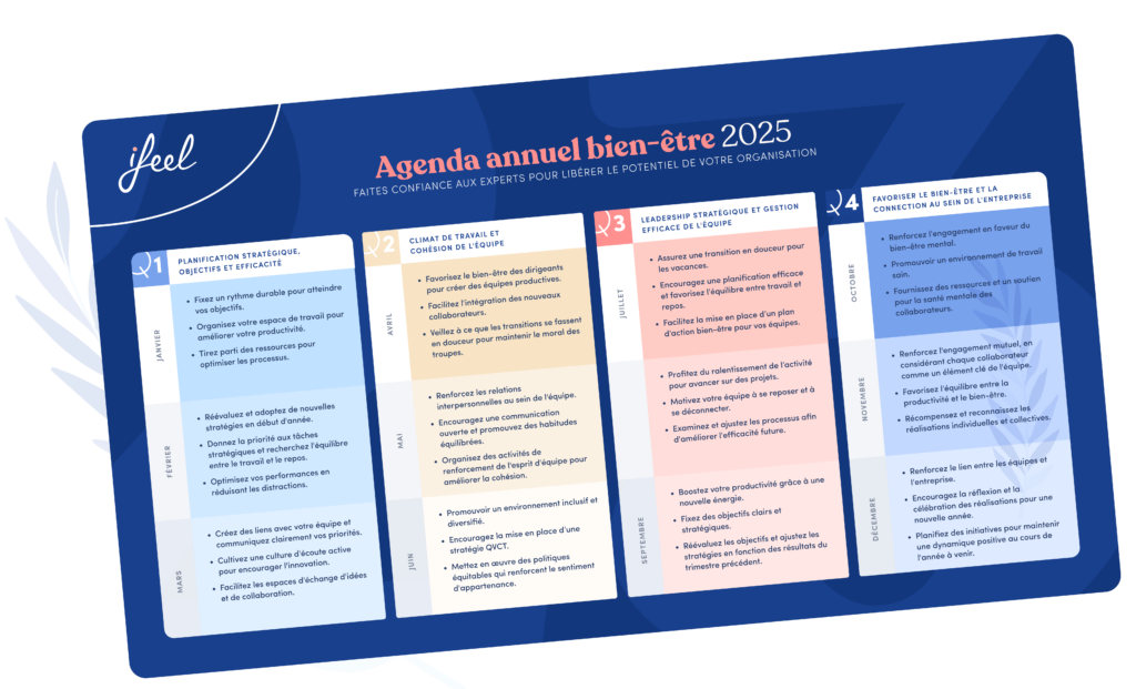 calendrier bien-être 2025