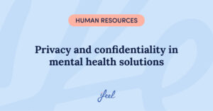 Privacy and confidentiality in mental health solutions