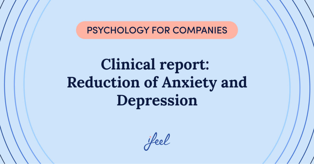 reduction of anxiety and depression